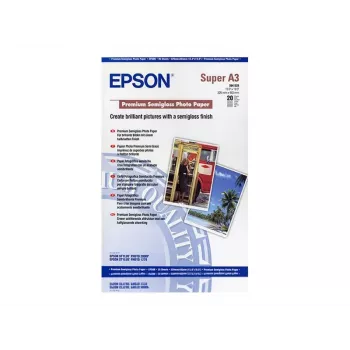 Epson Premium Semigloss Photo Paper, DIN A3+, 250 g/m², 20 fogli