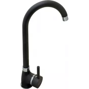 Rubinetto da cucina PYRAMIS BELLO PLUS nero miscelatore monocomando con bocca orientabile