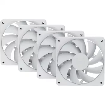 Ventola per case 120 mm HYTE FA12 bianco confezione da 4 — 120 mm, bianco, modello FA12