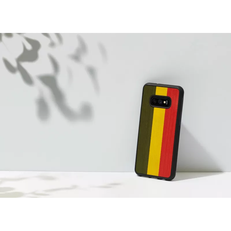 Custodia per smartphone man and wood per Samsung Galaxy S10e, reggae nero custodia protettiva
