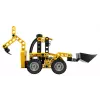Set da costruzione LEGO Technic Backhoe Loader 42197 — sterzo articolato, caricatore funzionante, 104 pezzi, età consigliata 7+