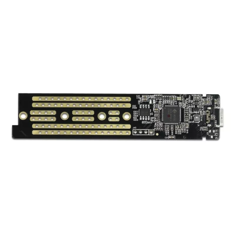 Case per SSD DeLOCK 42620 case esterno per SSD M.2 NVME PCIe con connettore femmina USB Type-C, trasparente