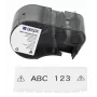Brady, M5C-1500-595-WT-BK, vinile, nero su bianco, 38,10 mm x 7,62 m, permanente, continuo (170944)