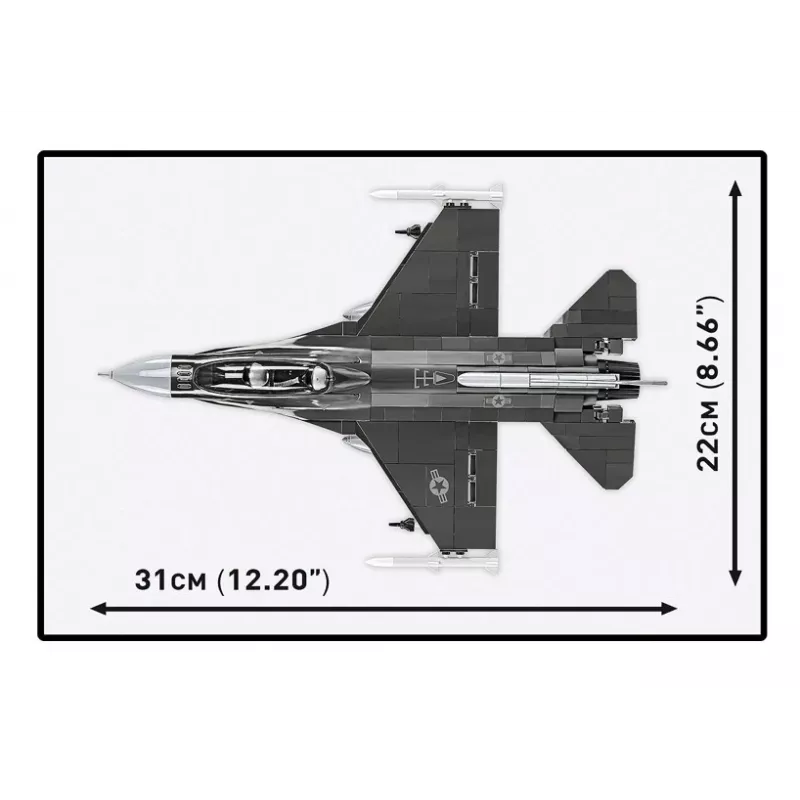 Kit di costruzione Cobi F-16D Fighting Falcon, 436 pezzi, scala non indicata