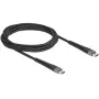 Cavo USB DeLOCK USB 2.0 2m USB-C nero 81125
