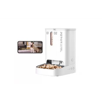 Distributore automatico doppio di cibo e acqua PETKIT YUMSHARE P591 — case in ABS, bianco, universale per cani e gatti