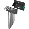 Wera 05022102001 set chiavi esagonali, forma a L, metriche, 9 pz.