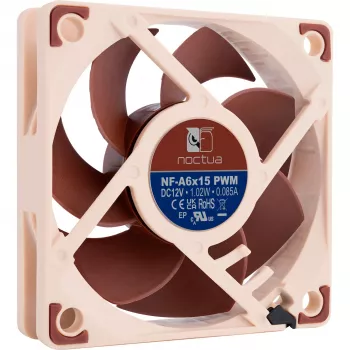 Ventola per case Noctua NF-A6x15 PWM 60mm, controllo PWM, design silenzioso