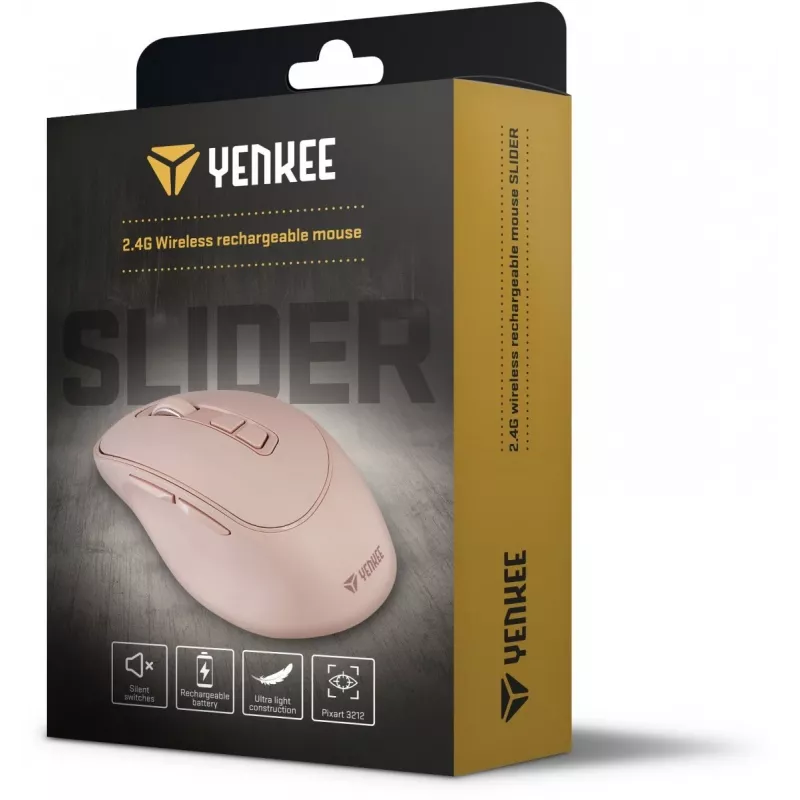 Mouse wireless YENKEE YMS 2080PK SLIDER 2.4GHz