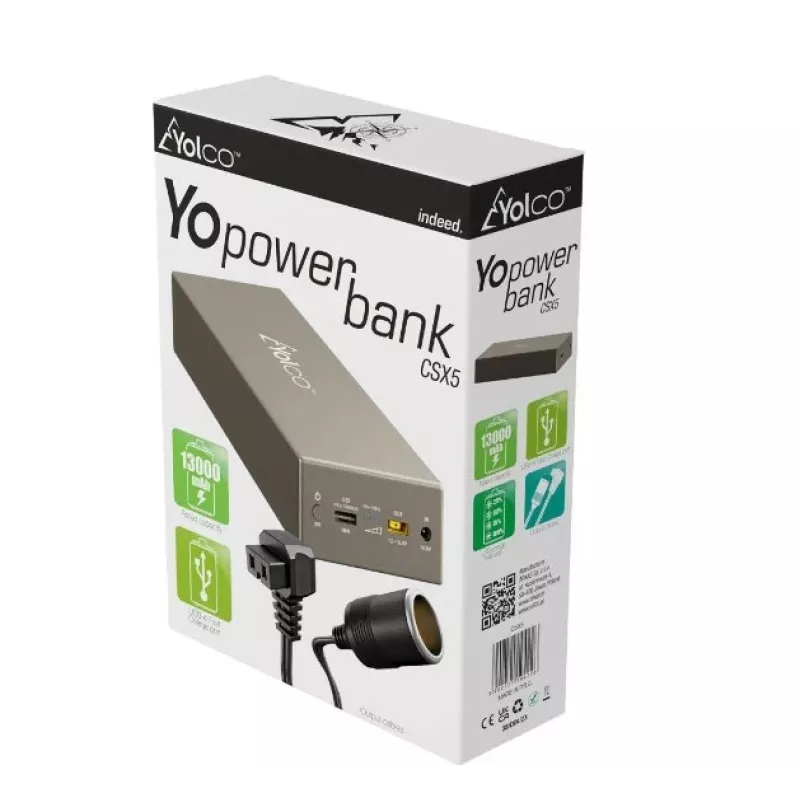 Yolco Batteria esterna power bank per frigoriferi Yolco CSX5