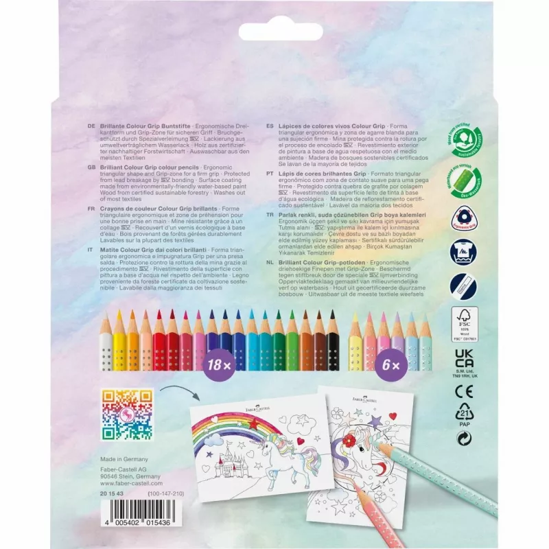 Faber-Castell Colour GRIP matite colorate (201543)