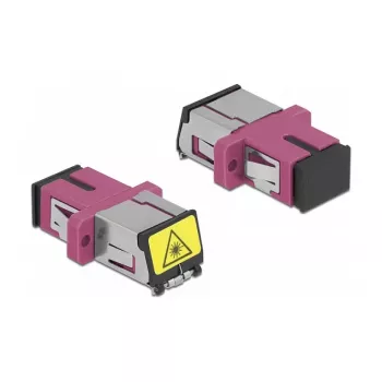 Accoppiatore in fibra ottica DeLOCK 86891 SC simplex femmina su SC simplex femmina multimodale viola