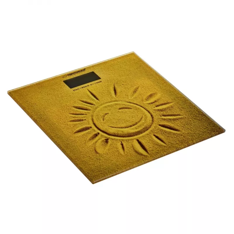 Esperanza EBS006 Bilancia pesapersone Bilancia elettronica pesapersone quadrata beige