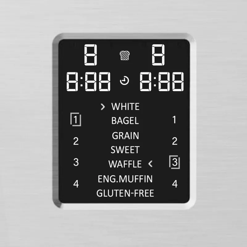Tostapane Gastroback Design Digital 4S 4 fette 1900 W acciaio inox