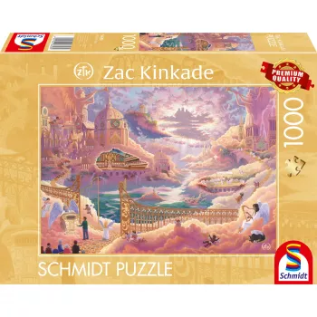Puzzle Schmidt Spiele Zac Kinkade Kingdom of Heaven — 1000 pezzi, arte paesaggistica