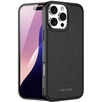 StyleShell Nylo, custodia per cellulare nero, iPhone 16 Pro Max