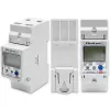 Qoltec 50882 contatore elettronico monofase del consumo energetico per guida DIN | Wi-Fi | TUYA | 230V | LCD