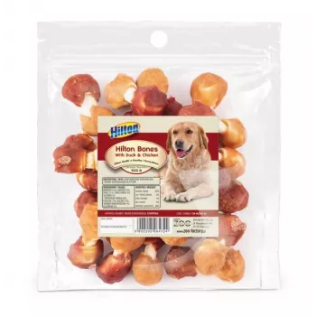 HILTON Bones con anatra e pollo - articolo da masticare per cani - 500 g