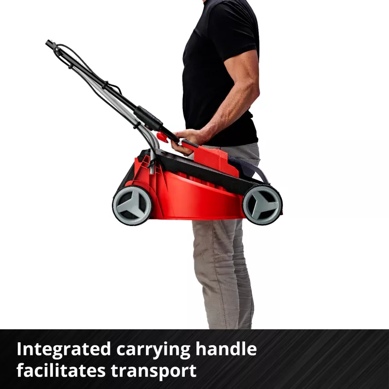 Tosaerba a spinta EINHELL GE-CM 18/30 Li — 18V, 3,0Ah, larghezza di taglio 30 cm, cesto di raccolta 25 L