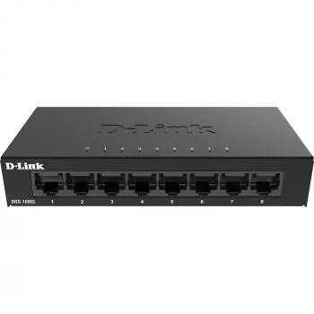 D-Link DGS-108GL Unmanaged Gigabit Ethernet (10/100/1000) nero