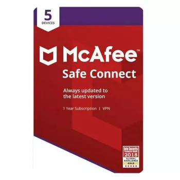 McAfee Safe Connect VPN 5 dispositivi chiave 1 anno, Global