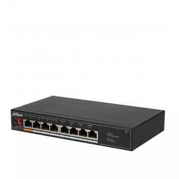 Dahua DH-SF1008L switch desktop unmanaged 8 porte Fast Ethernet (10/100), grigio chiaro (senza PoE)