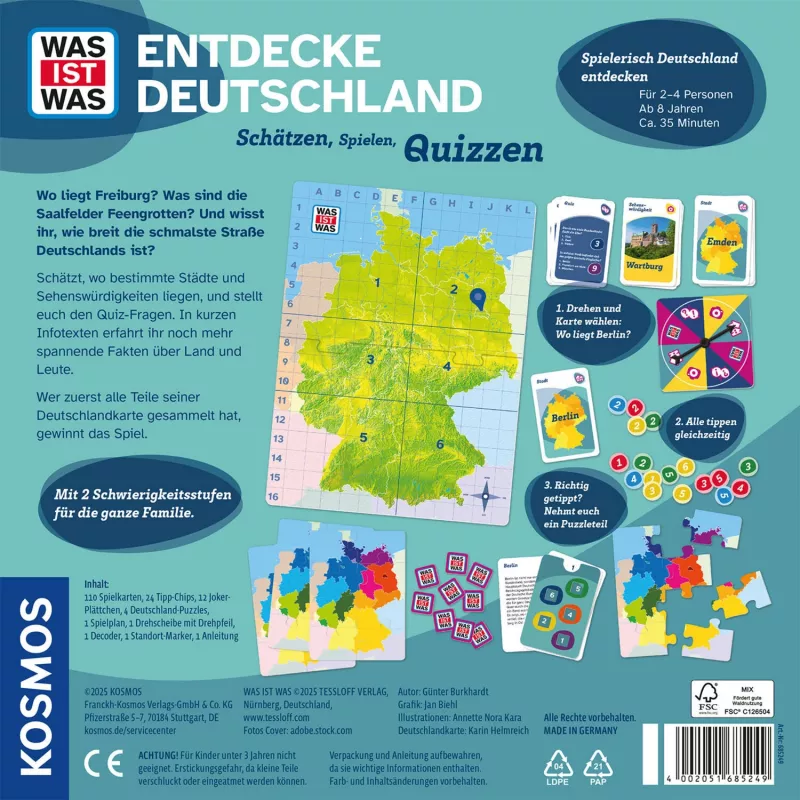 WAS IST WAS - Entdecke Germany, gioco da tavolo