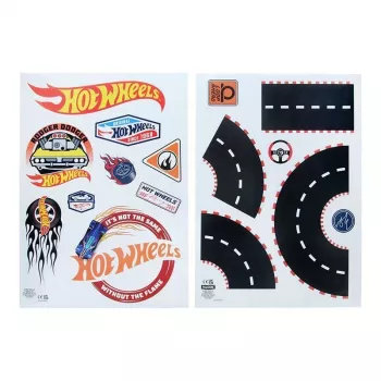 Adesivi da parete Paladone Hot Wheels Personalisation PP13745HW — adesivi decorativi autoadesivi per camerette dei bambini