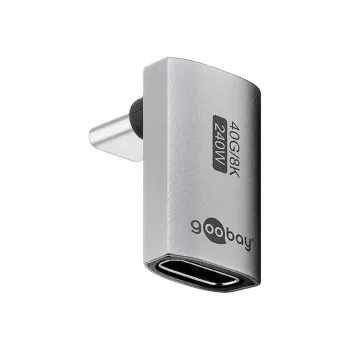 Adattatore USB-C Goobay verticale 90° corto USB4 - connettore maschio (74442)
