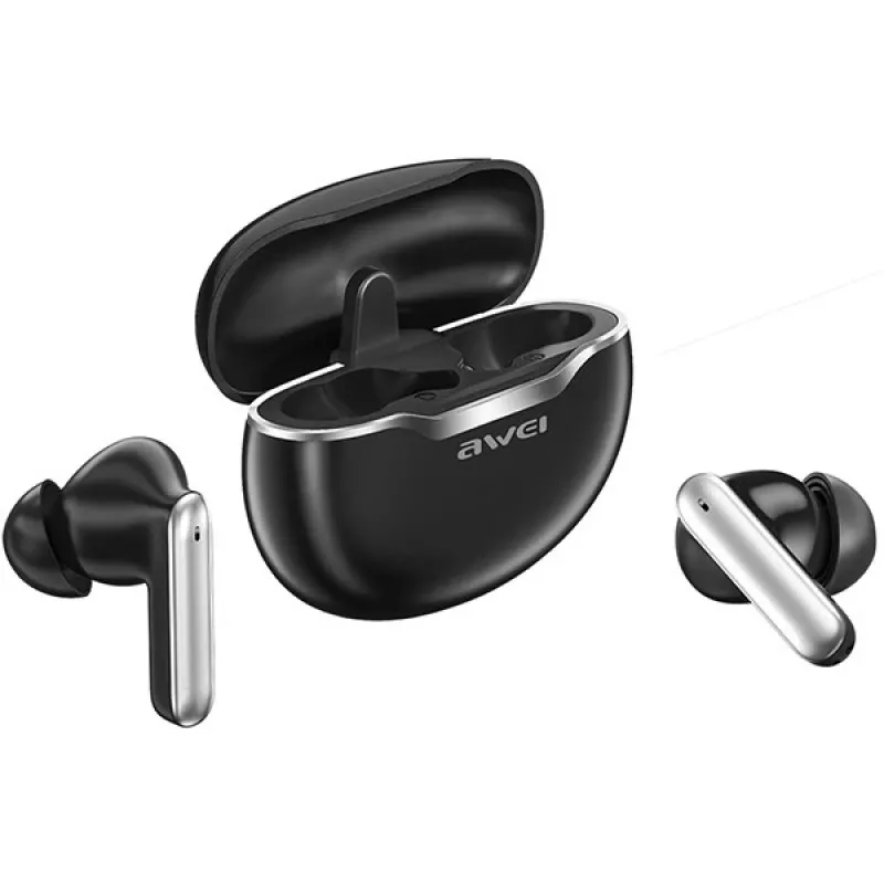 Awei cuffie Bluetooth 5.3 T50 TWS custodia di ricarica /nero