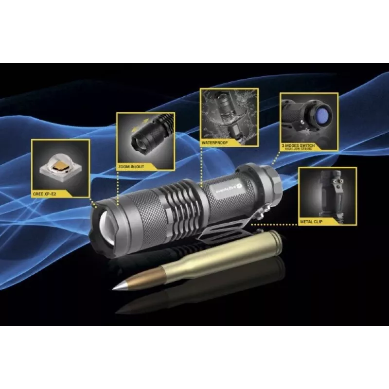 Torcia LED everActive FL-180 Bullet con LED CREE XP-E2