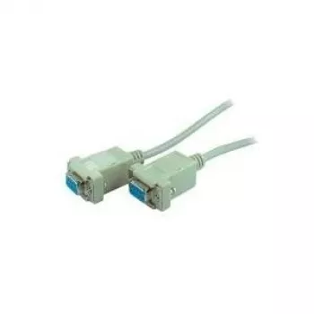 ShiverPeaks 78069-3 Cavo null modem, Sub-D a 9 pin femmina/femmina, 3 m, grigio