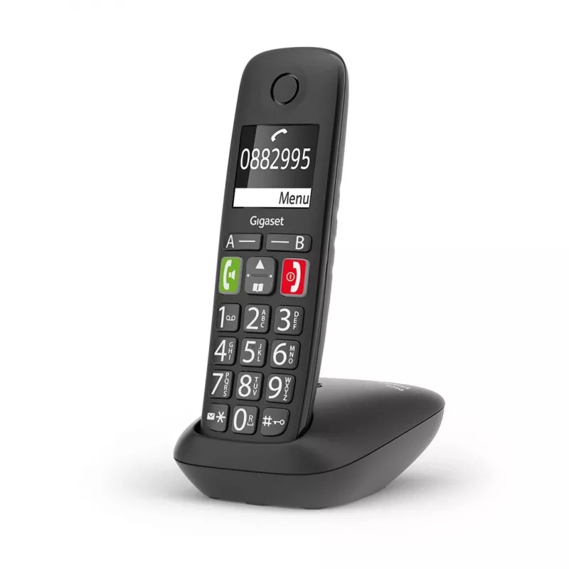 Gigaset E290 telefono cordless, nero