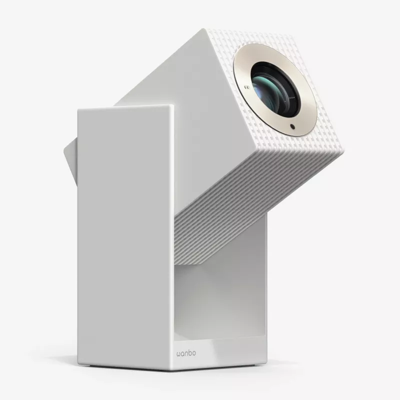 Proiettore WANBO Cube 2 Pro 500 ANSI Android TV 11 — proiettore smart home compatto, bianco