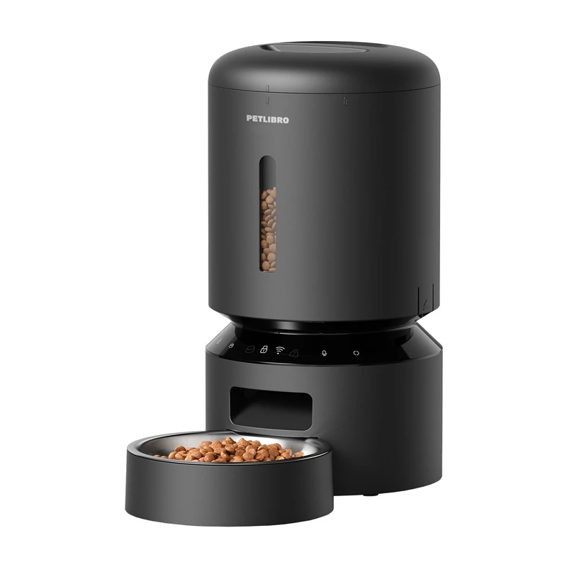 Distributore automatico di cibo per animali Aptel Petlibro Granary WiFi 5 L — distributore automatico di crocchette (nero)