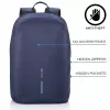 Zaino per il tempo libero XDDESIGN Bobby Soft con scomparto laptop 15,6 inch, 16 l, blu navy, PET