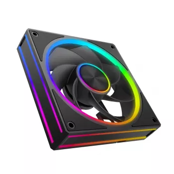 Ventola per case MODECOM VOLCANO LOOP 120 ARGB Reverse Fan nero 120 mm PWM 400–1400 RPM header ARGB