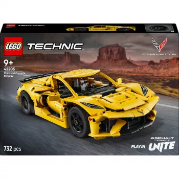 LEGO Technic Corvette Stingray 42205 modello cabrio e coupé 2-in-1, 732 pezzi, 80×270×140 mm