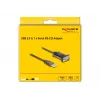 Adattatore USB 2.0 Type-A a seriale RS-232 D-Sub 9 poli connettore maschio DeLOCK 62646