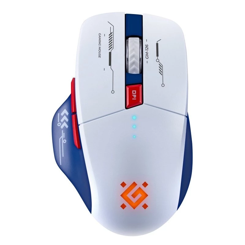 Mouse DEFENDER GM-126 TISA RF+BT OPTIC 1600dpi 6P bianco