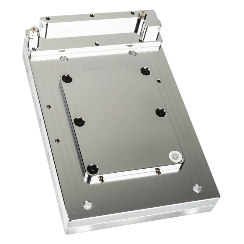 Water block BitsPower Monoblock per ASRock X399M Taichi RGB, acrilico/rame, nichelato, 90×142×29,1 mm