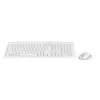 Rapoo 8210M set tastiera e mouse wireless multimodale, bianco