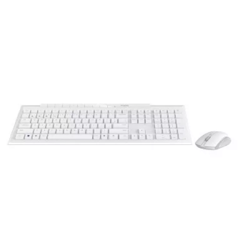 Rapoo 8210M set tastiera e mouse wireless multimodale, bianco