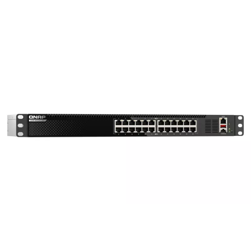 QNAP QSW-M3224-24T switch di rete managed L3 10G Ethernet (100/1000/10000) 1U nero, argento