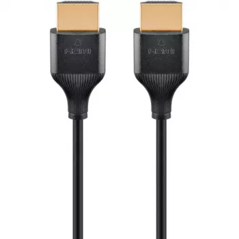 Cavo HDMI Goobay 1 m tipo A connettore maschio-connettore maschio 48 Gbit/s nero
