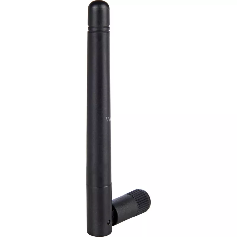 Delock 88339 antenna Wi-Fi 802.11 b/g/n, RP-SMA, 2 dBi, omnidirezionale, con snodo orientabile, nera