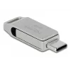 Chiavetta USB DeLOCK 64 GB USB-C Type-A girevole case in metallo