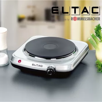 Piastra riscaldante Rommelsbacher ELTAC EK 18 — piano cottura singolo, 1500 W, argento metallizzato