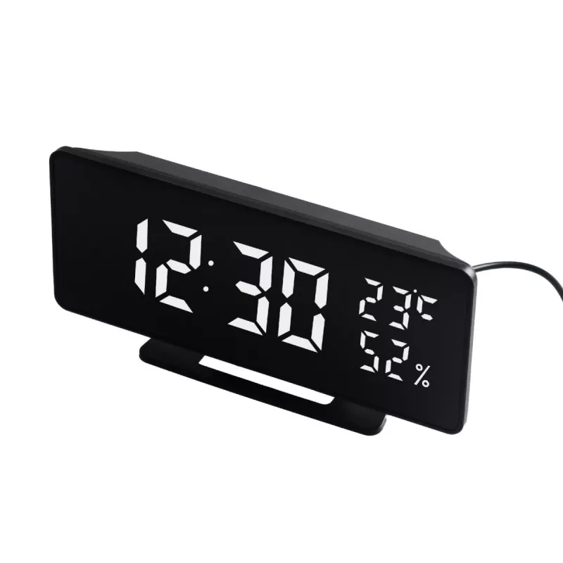 Sveglia digitale LED GreenBlue GB395 con indicazione della temperatura