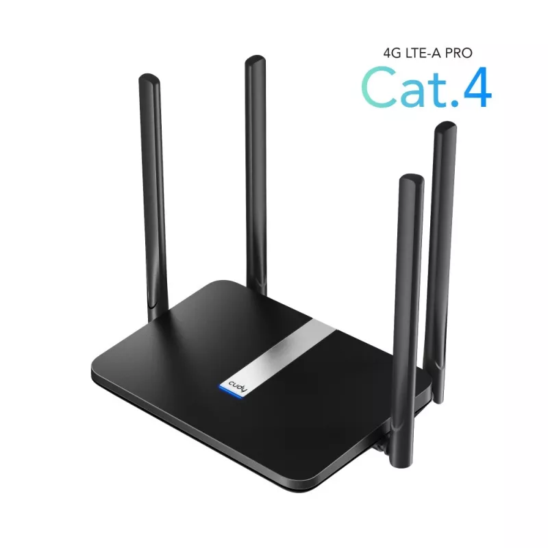 Router WLAN Cudy LT500 Fast Ethernet dual-band (2,4 GHz / 5 GHz) 4G nero